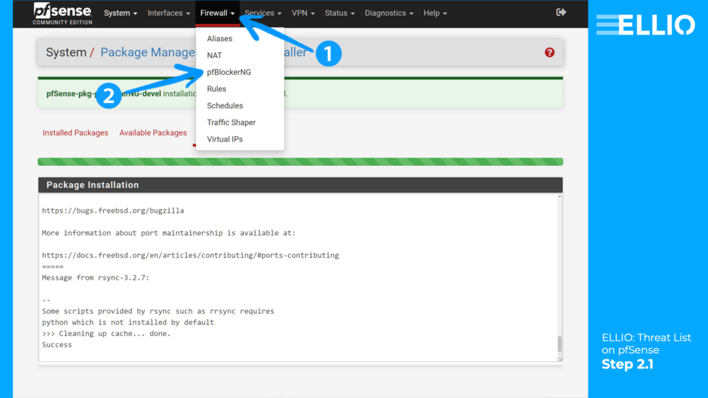 How to configurate pfBlockerNG on pfSense.